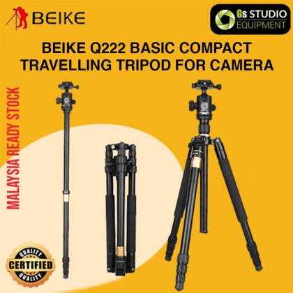 BEIKE Q222 Basic COMPACT TRAVELLING TRIPOD WITH MONOPOD for Camera